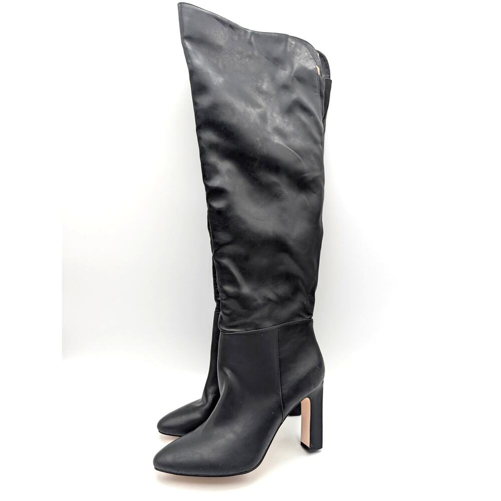 Jessica Simpson Mistia Women's Black Over The Knee Boot Size US9.5M Wide Calf